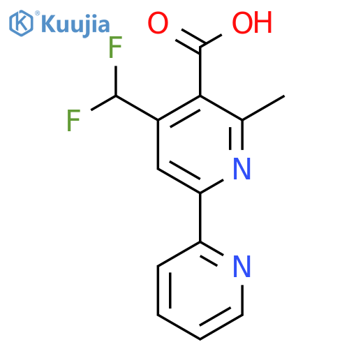 4-(Difluoromethyl)-6-methyl-[2,2'-bipyridine]-5-carboxylic acid structure