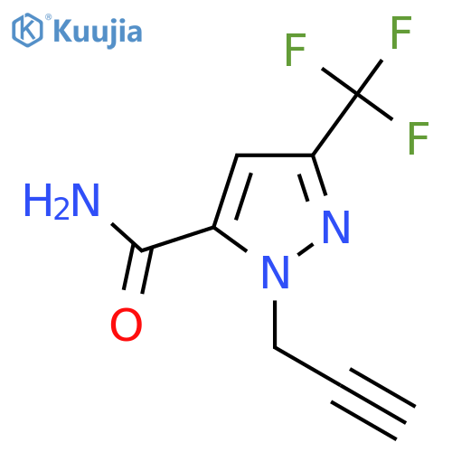 1-(Prop-2-yn-1-yl)-3-(trifluoromethyl)-1H-pyrazole-5-carboxamide structure