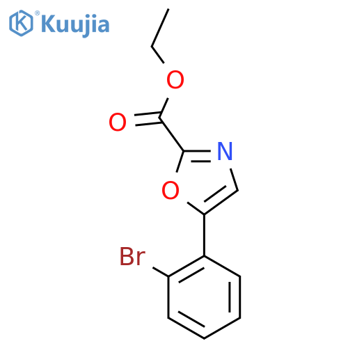 Ethyl 5-(2-bromophenyl)oxazole-2-carboxylate structure