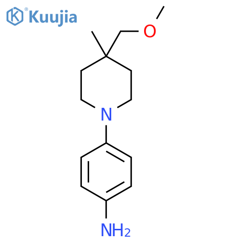 4-(4-(methoxymethyl)-4-methylpiperidin-1-yl)aniline structure