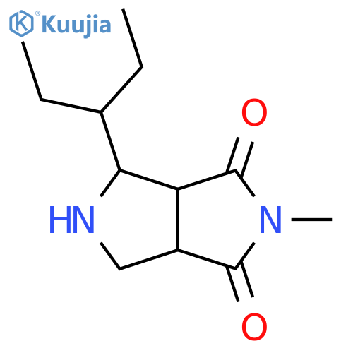 2-methyl-4-(pentan-3-yl)tetrahydropyrrolo[3,4-c]pyrrole-1,3(2H,3aH)-dione structure