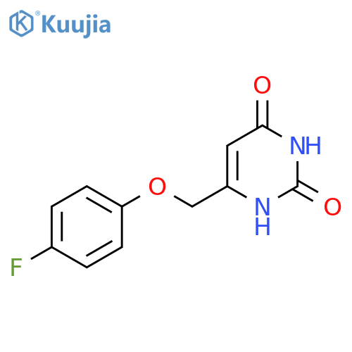 6-((4-fluorophenoxy)methyl)pyrimidine-2,4(1H,3H)-dione structure