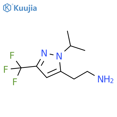 2-(1-isopropyl-3-(trifluoromethyl)-1H-pyrazol-5-yl)ethan-1-amine structure