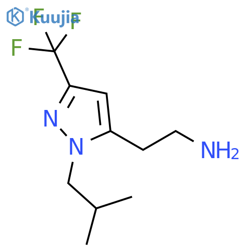 2-(1-isobutyl-3-(trifluoromethyl)-1H-pyrazol-5-yl)ethan-1-amine structure