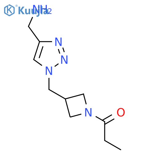 1-(3-((4-(Aminomethyl)-1H-1,2,3-triazol-1-yl)methyl)azetidin-1-yl)propan-1-one structure