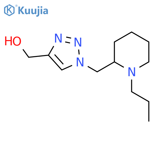 (1-((1-Propylpiperidin-2-yl)methyl)-1H-1,2,3-triazol-4-yl)methanol structure