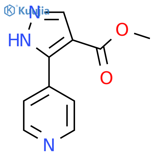 methyl 3-(pyridin-4-yl)-1H-pyrazole-4-carboxylate structure