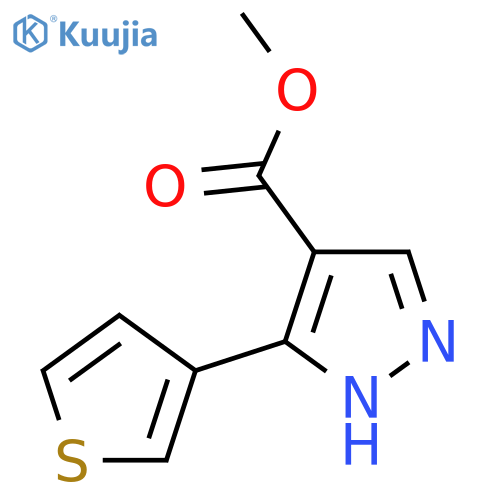 methyl 3-(thiophen-3-yl)-1H-pyrazole-4-carboxylate structure