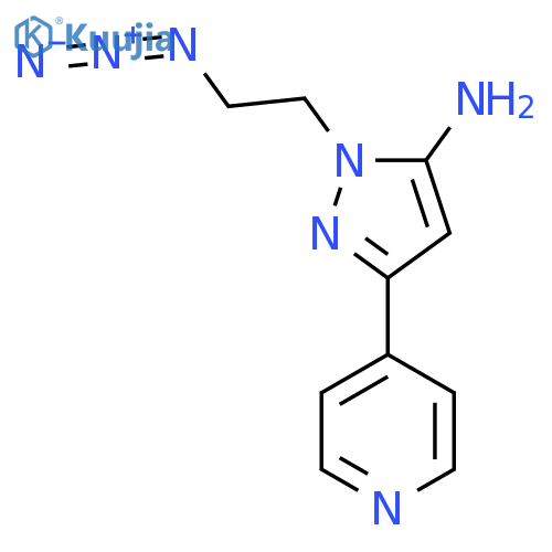 1-(2-Azidoethyl)-3-(pyridin-4-yl)-1H-pyrazol-5-amine structure