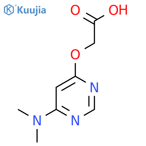 2-((6-(Dimethylamino)pyrimidin-4-yl)oxy)acetic acid structure