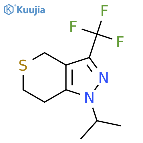 1-Isopropyl-3-(trifluoromethyl)-1,4,6,7-tetrahydrothiopyrano[4,3-c]pyrazole structure