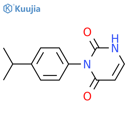 3-(4-isopropylphenyl)pyrimidine-2,4(1H,3H)-dione structure
