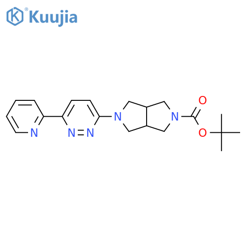 tert-butyl 5-(6-(pyridin-2-yl)pyridazin-3-yl)hexahydropyrrolo3,4-cpyrrole-2(1h)-carboxylate structure