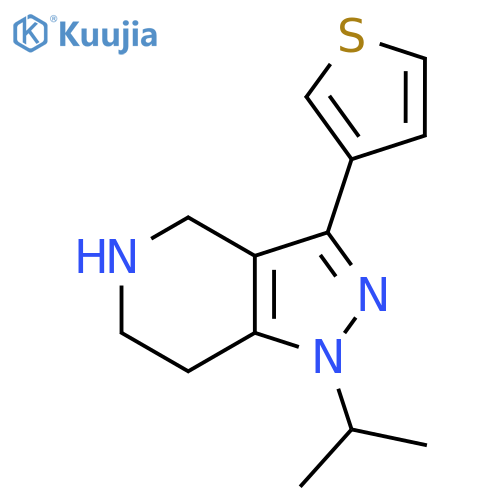 1-isopropyl-3-(thiophen-3-yl)-4,5,6,7-tetrahydro-1H-pyrazolo[4,3-c]pyridine structure