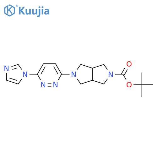 tert-butyl 5-(6-(1h-imidazol-1-yl)pyridazin-3-yl)hexahydropyrrolo3,4-cpyrrole-2(1h)-carboxylate structure