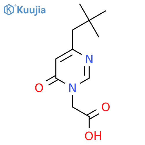 2-(4-Neopentyl-6-oxopyrimidin-1(6H)-yl)acetic acid structure
