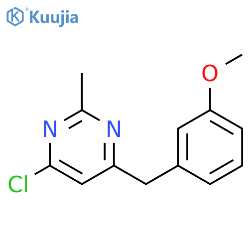 4-Chloro-6-(3-methoxybenzyl)-2-methylpyrimidine structure
