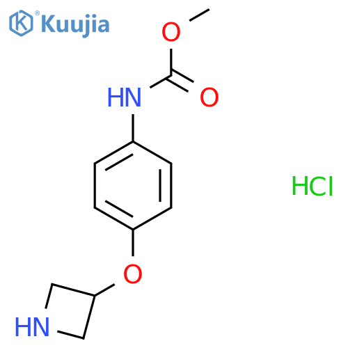 Methyl (4-(azetidin-3-yloxy)phenyl)carbamate hydrochloride structure