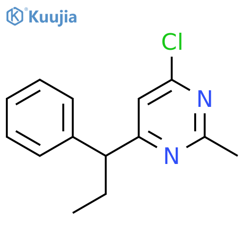 4-Chloro-2-methyl-6-(1-phenylpropyl)pyrimidine structure