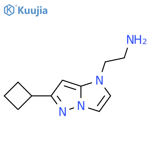 2-(6-cyclobutyl-1H-imidazo[1,2-b]pyrazol-1-yl)ethan-1-amine structure