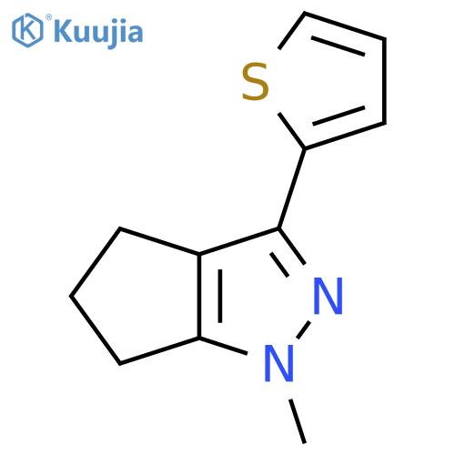 1-Methyl-3-(thiophen-2-yl)-1,4,5,6-tetrahydrocyclopenta[c]pyrazole structure