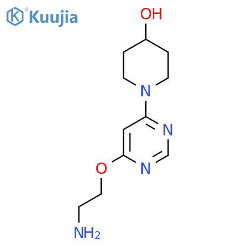 1-(6-(2-Aminoethoxy)pyrimidin-4-yl)piperidin-4-ol structure