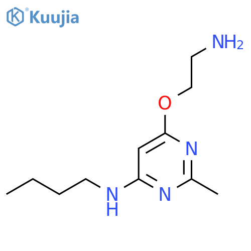 6-(2-Aminoethoxy)-N-butyl-2-methylpyrimidin-4-amine structure