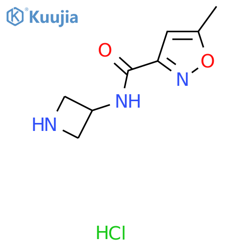 N-(Azetidin-3-yl)-5-methylisoxazole-3-carboxamide hydrochloride structure