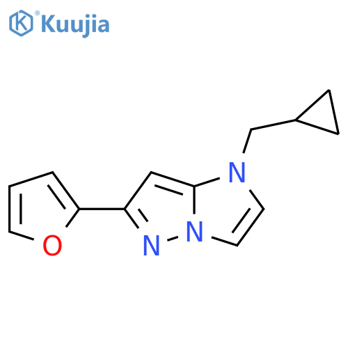 1-(cyclopropylmethyl)-6-(furan-2-yl)-1H-imidazo[1,2-b]pyrazole structure