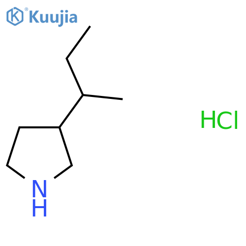3-(Butan-2-yl)pyrrolidine hydrochloride structure