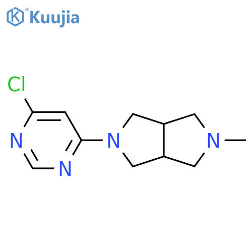 2-(6-Chloropyrimidin-4-yl)-5-methyloctahydropyrrolo[3,4-c]pyrrole structure
