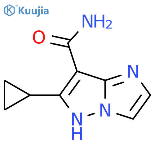 6-cyclopropyl-1H-imidazo[1,2-b]pyrazole-7-carboxamide structure