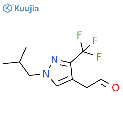 2-(1-isobutyl-3-(trifluoromethyl)-1H-pyrazol-4-yl)acetaldehyde structure
