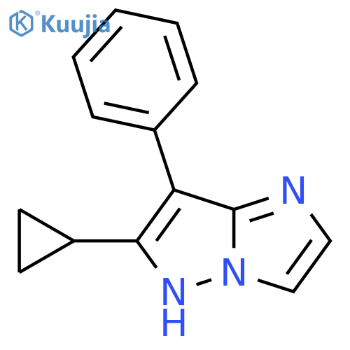 6-cyclopropyl-7-phenyl-1H-imidazo[1,2-b]pyrazole structure