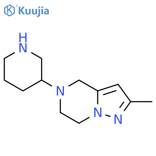 2-Methyl-5-(piperidin-3-yl)-4,5,6,7-tetrahydropyrazolo[1,5-a]pyrazine structure