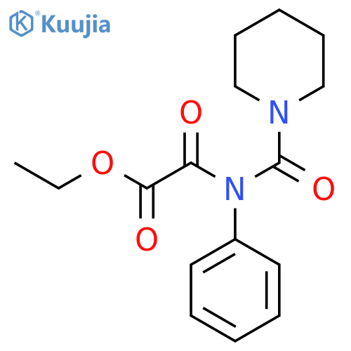 ethyl 2-oxo-2-(N-phenylpiperidine-1-carboxamido)acetate structure