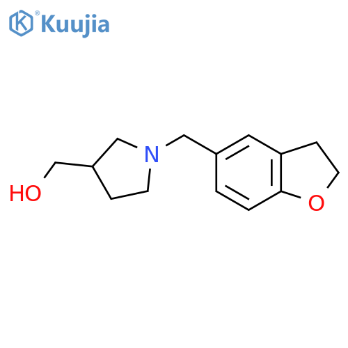 (1-((2,3-Dihydrobenzofuran-5-yl)methyl)pyrrolidin-3-yl)methanol structure