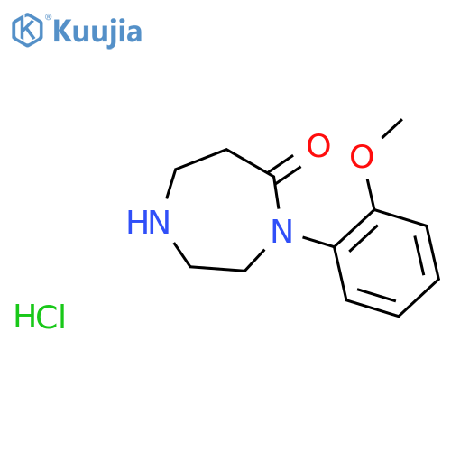 4-(2-Methoxyphenyl)-1,4-diazepan-5-one hydrochloride structure