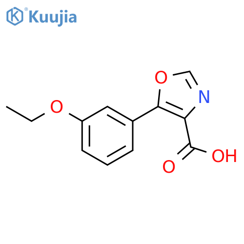 5-(3-Ethoxyphenyl)oxazole-4-carboxylic acid structure