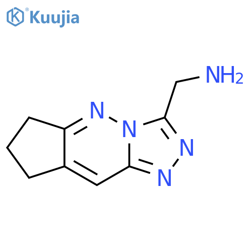 (7,8-dihydro-6H-cyclopenta[e][1,2,4]triazolo[4,3-b]pyridazin-3-yl)methanamine structure
