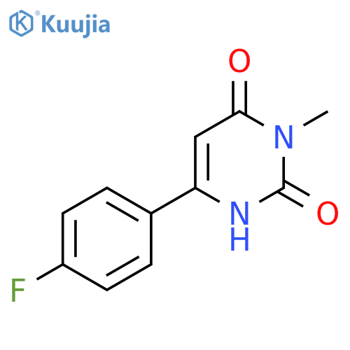 6-(4-fluorophenyl)-3-methyl-1,2,3,4-tetrahydropyrimidine-2,4-dione structure