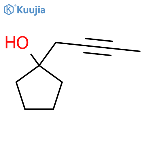 1-(But-2-yn-1-yl)cyclopentan-1-ol structure