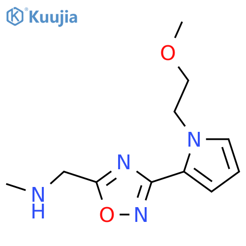 1-(3-(1-(2-methoxyethyl)-1H-pyrrol-2-yl)-1,2,4-oxadiazol-5-yl)-N-methylmethanamine structure