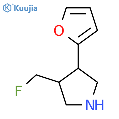 3-(Fluoromethyl)-4-(furan-2-yl)pyrrolidine structure