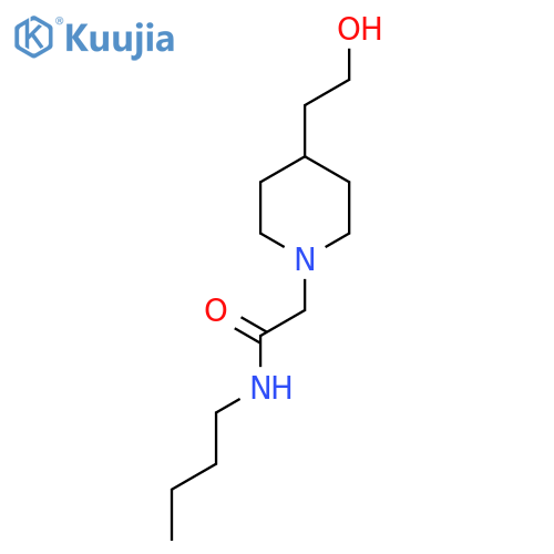 N-Butyl-2-(4-(2-hydroxyethyl)piperidin-1-yl)acetamide structure
