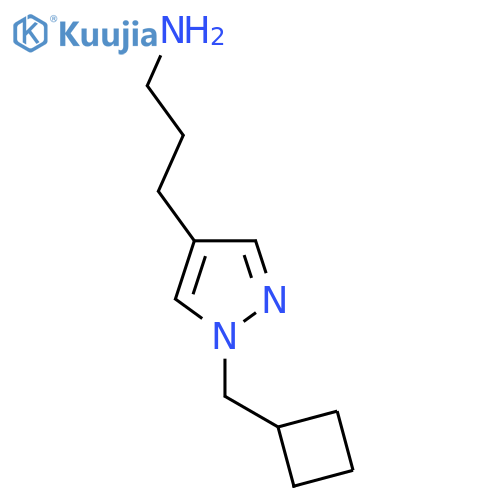 3-[1-(cyclobutylmethyl)-1H-pyrazol-4-yl]propan-1-amine structure