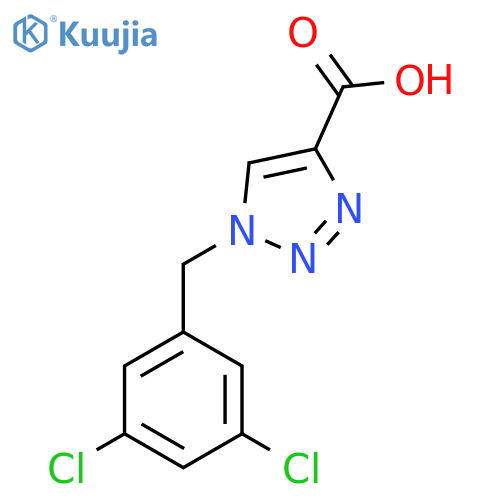 1-(3,5-dichlorobenzyl)-1H-1,2,3-triazole-4-carboxylic acid structure