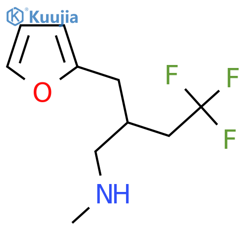 4,4,4-Trifluoro-2-(furan-2-ylmethyl)-N-methylbutan-1-amine structure