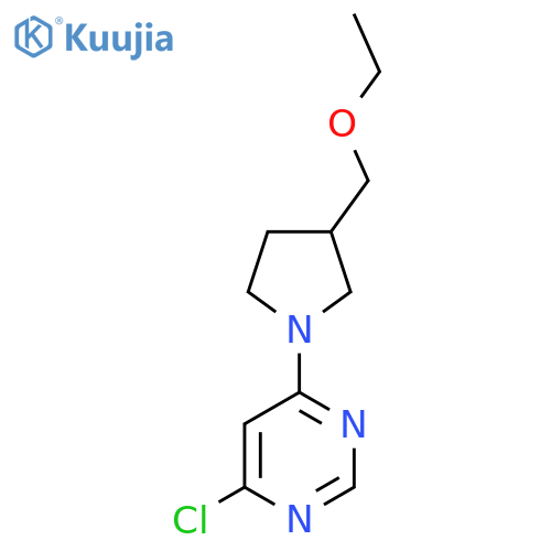 4-Chloro-6-(3-(ethoxymethyl)pyrrolidin-1-yl)pyrimidine structure