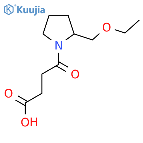 4-(2-(Ethoxymethyl)pyrrolidin-1-yl)-4-oxobutanoic acid structure